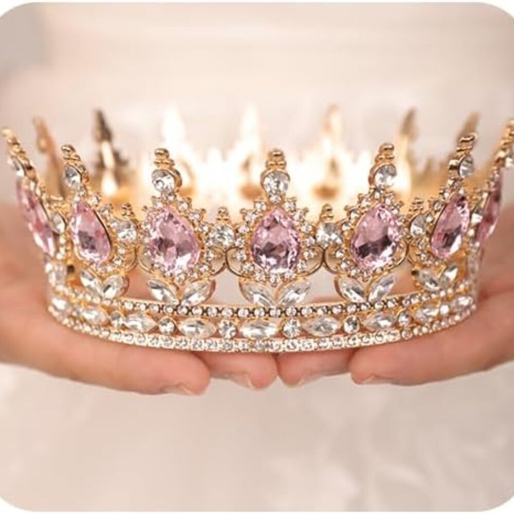 Crystal Tiara for Women Bridal Wedding Rhinestone Hair Accessories for Girls